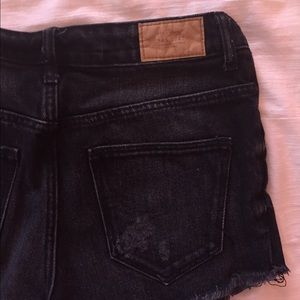 Black high waisted shorts