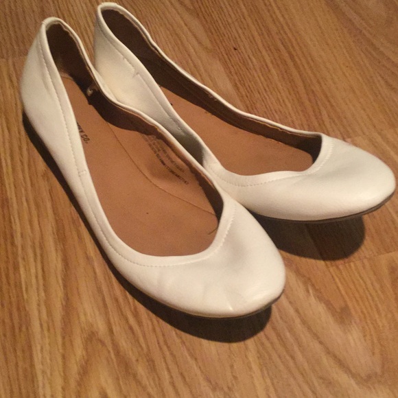 White Ballet Flats