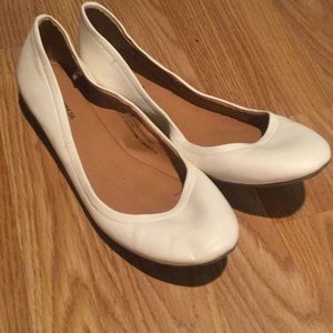 White Ballet Flats
