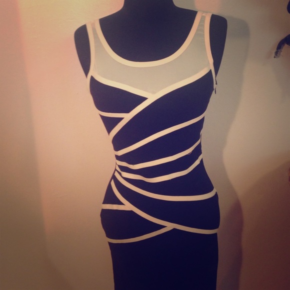 Zinga Black and White Dress