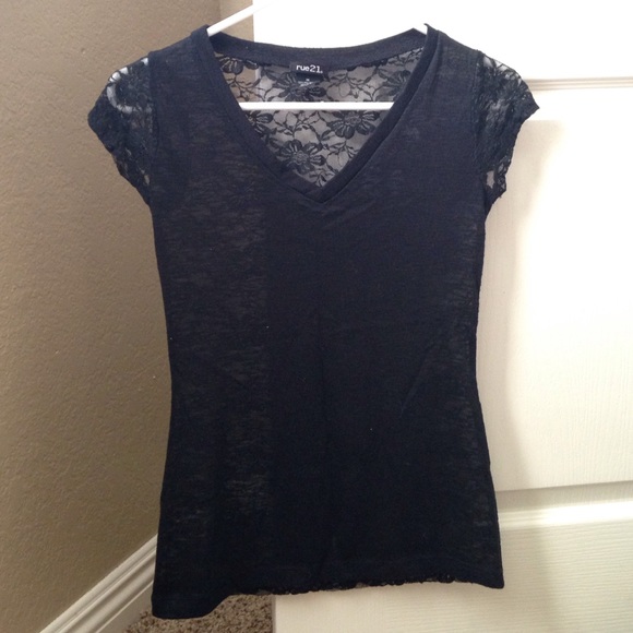 see through v neck t-shirt - Picture 1 of 2