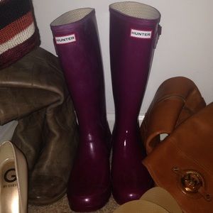 Purple Hunter Rain Boots