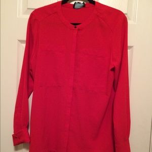 Cute Red blouse- button up