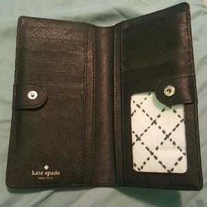 Kate Spade Black Leather Wallet *Authentic*