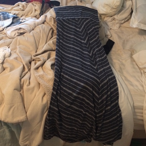Striped maxi skirt