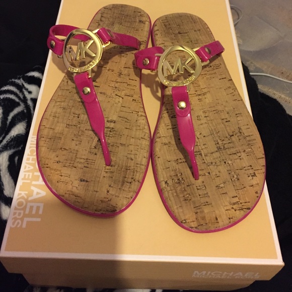Pink MK sandals