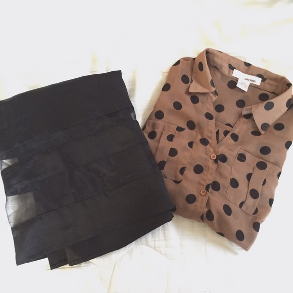Sans Souci Tops - Polka dot blouse