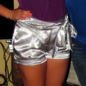 Silver shorts size 10