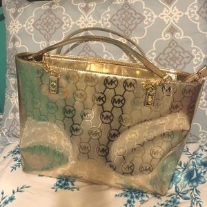 Michael Kors Gold Handbag