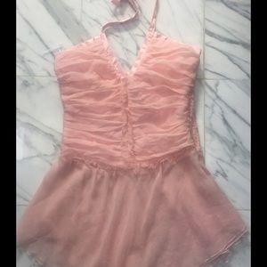 A.B.S. By Allen Schwartz cute ,pink 100% silk top