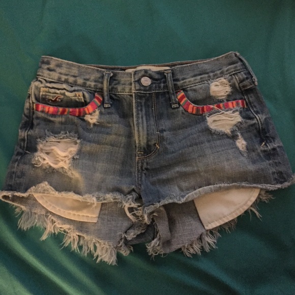 Holster denim designed high rise shorts