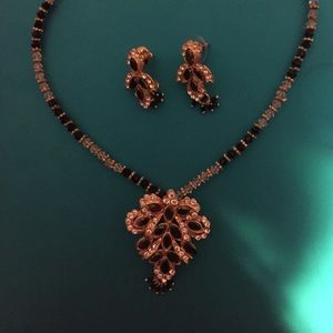 Necklace and earrings