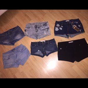 Denim shorts