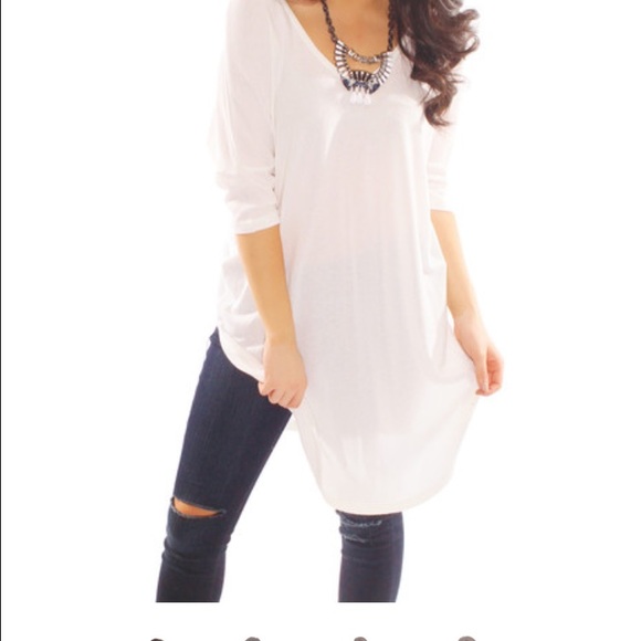 NWT ivory tunic sz L