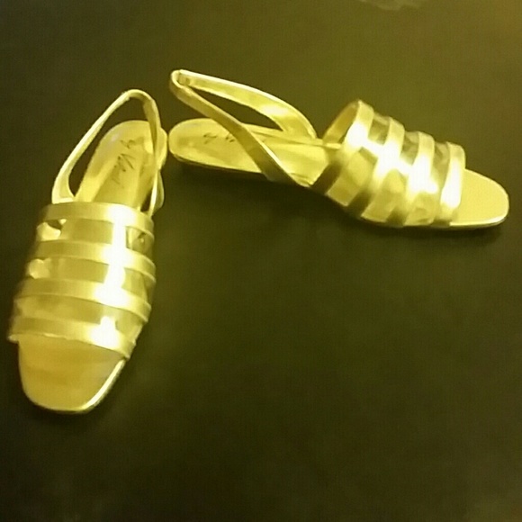 Gold sandals