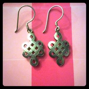 Original silver earrings from Nepal