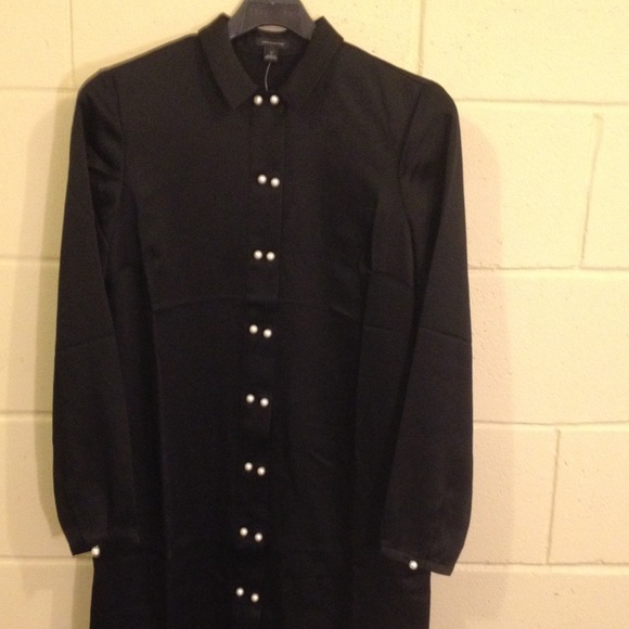 NWT black Ann Taylor shirt-dress