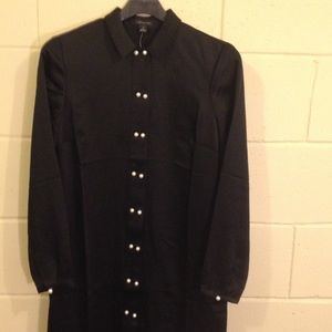 NWT black Ann Taylor shirt-dress