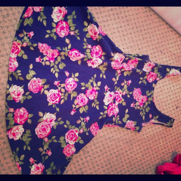 floral skater a-line dress