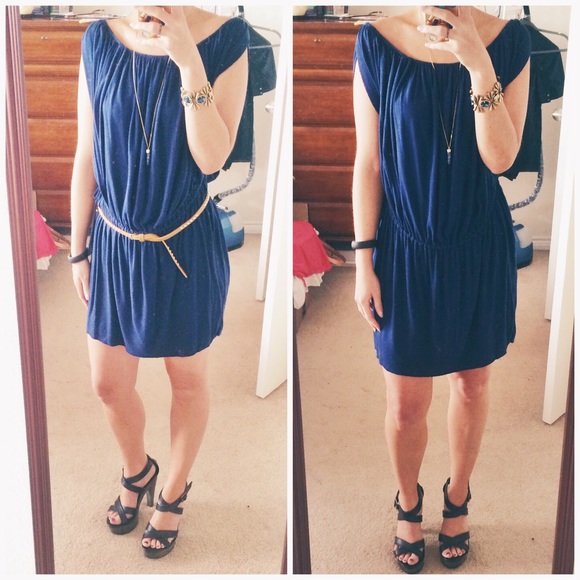 Rachel Pally Dresses & Skirts - [Rachel Pally] Navy Cinched Mini Dress