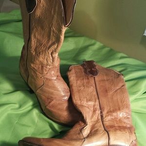 justin eel skin boots