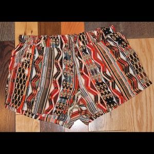 Tribal High Waisted Shorts