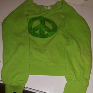 Girls green sweatshirt