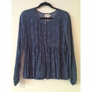 new pacsun blue blouse