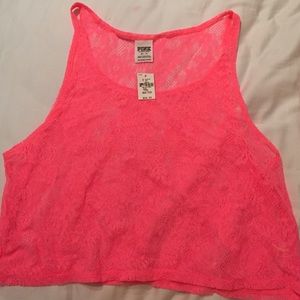 Neon pink tank