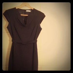 Calvin Klein black dress with belt