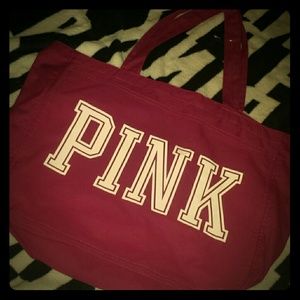 XXXXX SOLD! VS PINK TOTE WITH ZIPPER CLOSURE