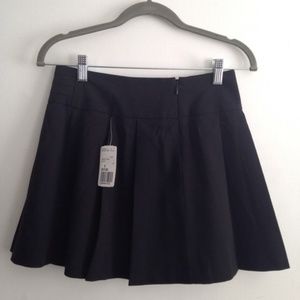 Short Black Pleated Skirt
