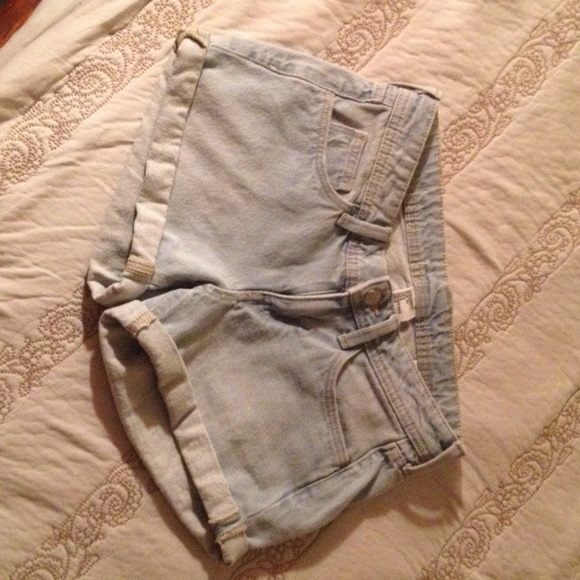 Denim high waist h & m shorts