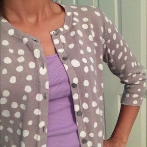 Merona grey spotted cardigan
