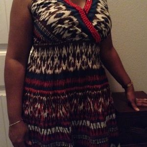 Aztec print dress