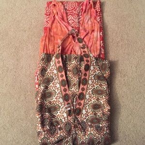 Bundle halter top and maxi dress