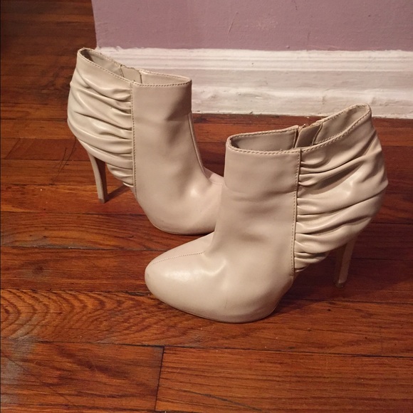 Cream color booties