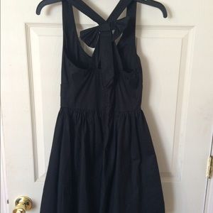 Black dress, bow in back