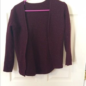 Brandy Melville maroon cardigan