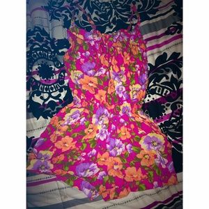 Girls Floral Romper