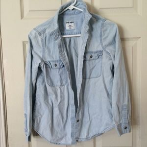 Denim button up