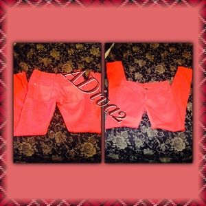 Red Skinny Leg Pants