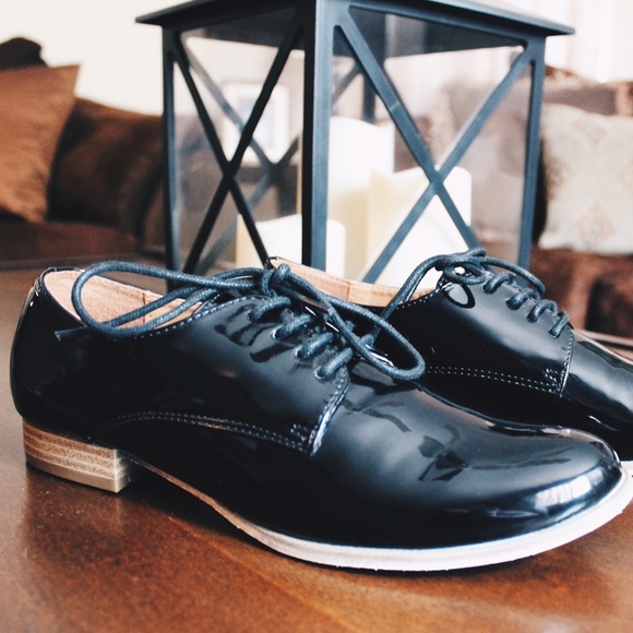 Black Patent Oxfords