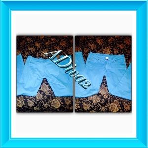 Blue Skinny Leg Pants