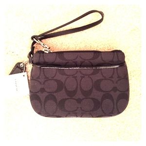Black Coach Wristlet