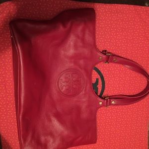 💯% authentic red Tory Burch handbag