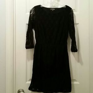 Black lace dress
