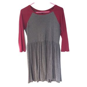 Baseball t-shirt dress