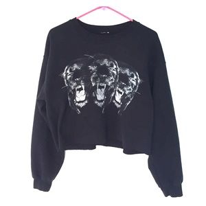 Tiger cropped sweater