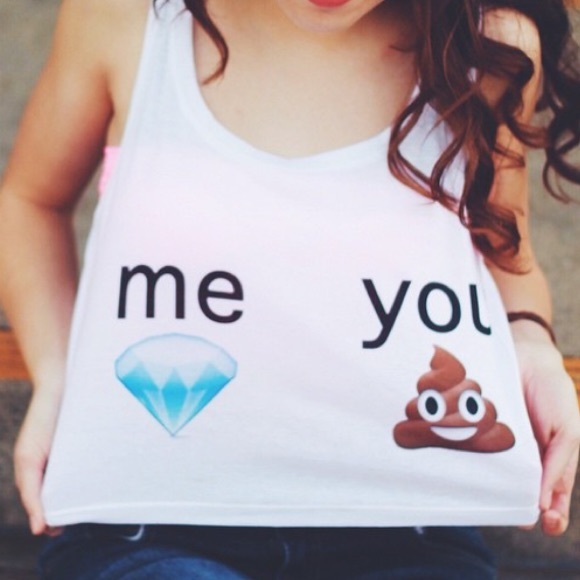 emoji crop top